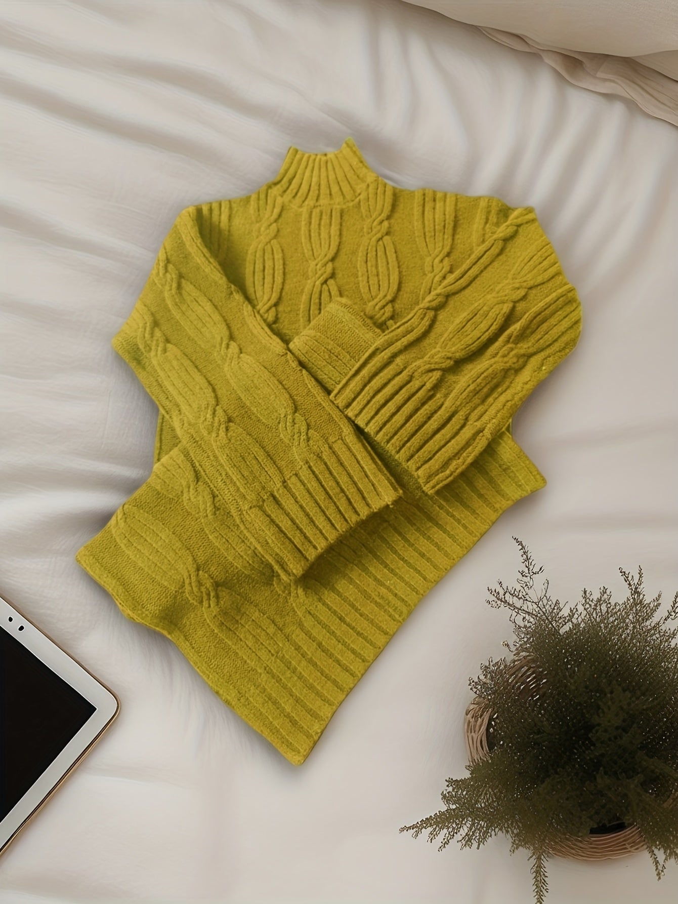 Women’s Elegant Vintage Maxi Dress – High Neck Twisted Rope Neckline, Loose A-Line H-Line, Long Sleeve | Fall/Winter Formal & Special Occasion Dress