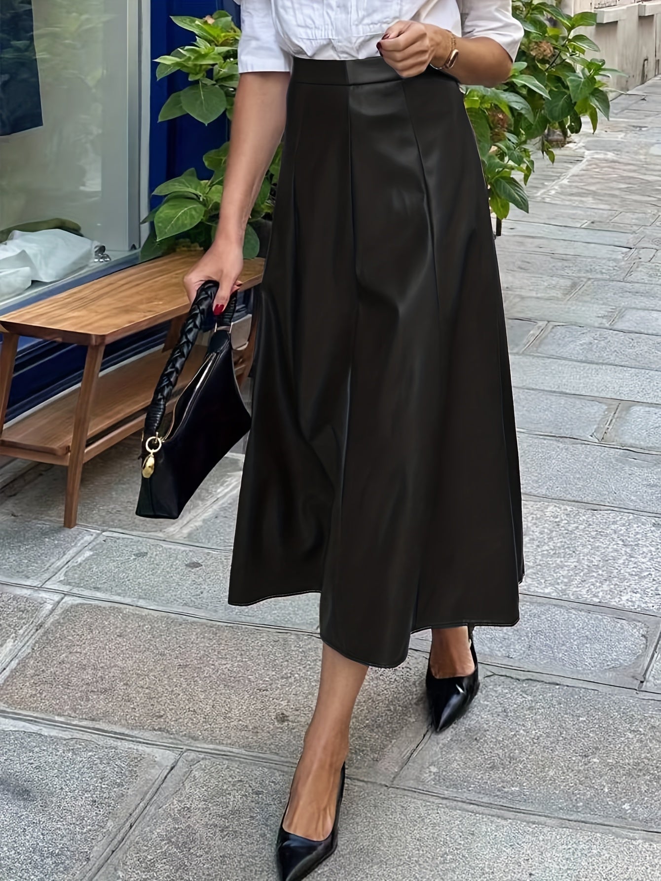 Handmade Genuine Leather Skirt – Women’s Mini/Midi Real Leather Skirt | Soft Premium Leather | Luxury Everyday Wear