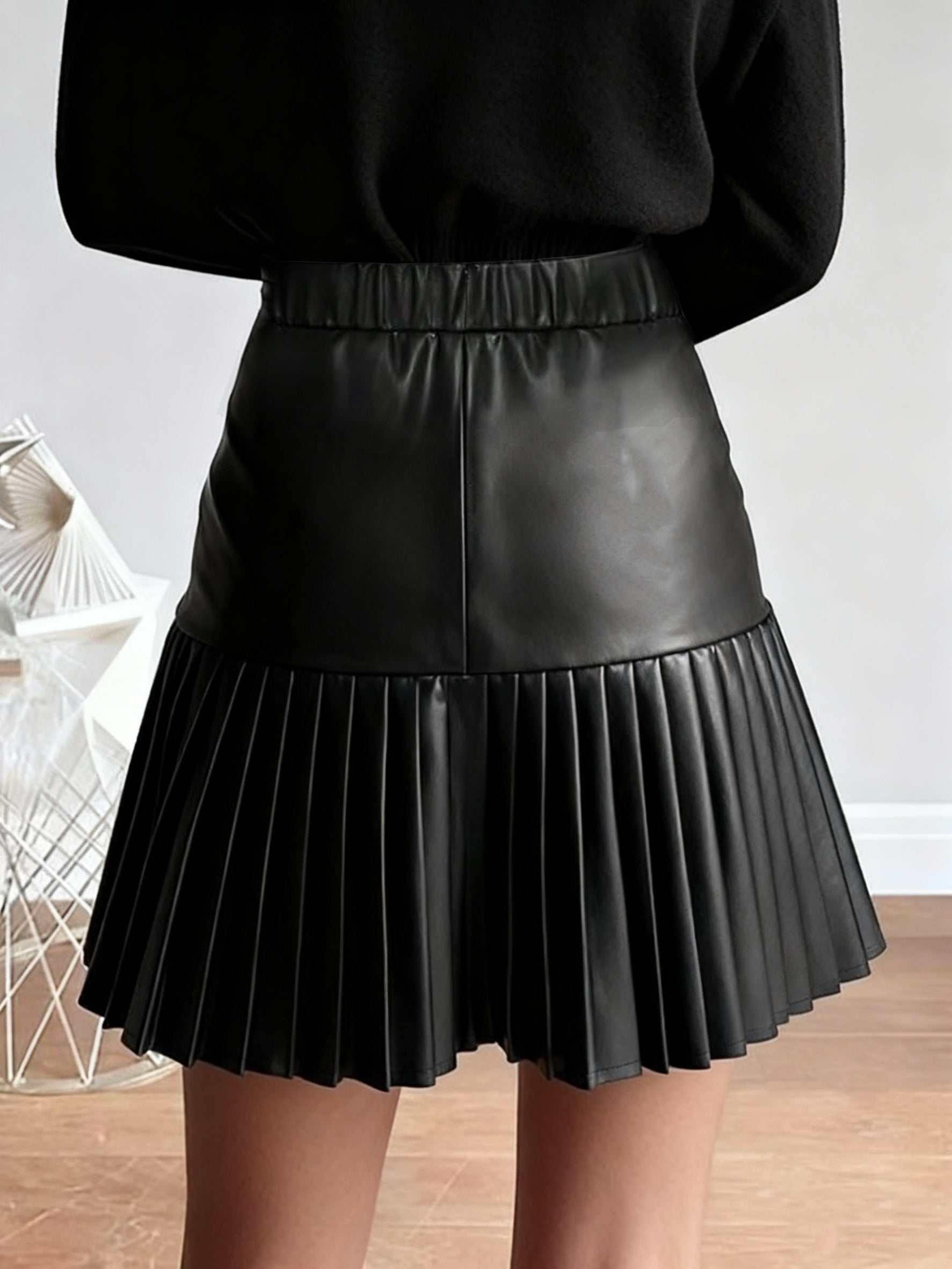 Handmade Genuine Leather Skirt – Women’s Mini/Midi Real Leather Skirt | Soft Premium Leather | Luxury Everyday Wear