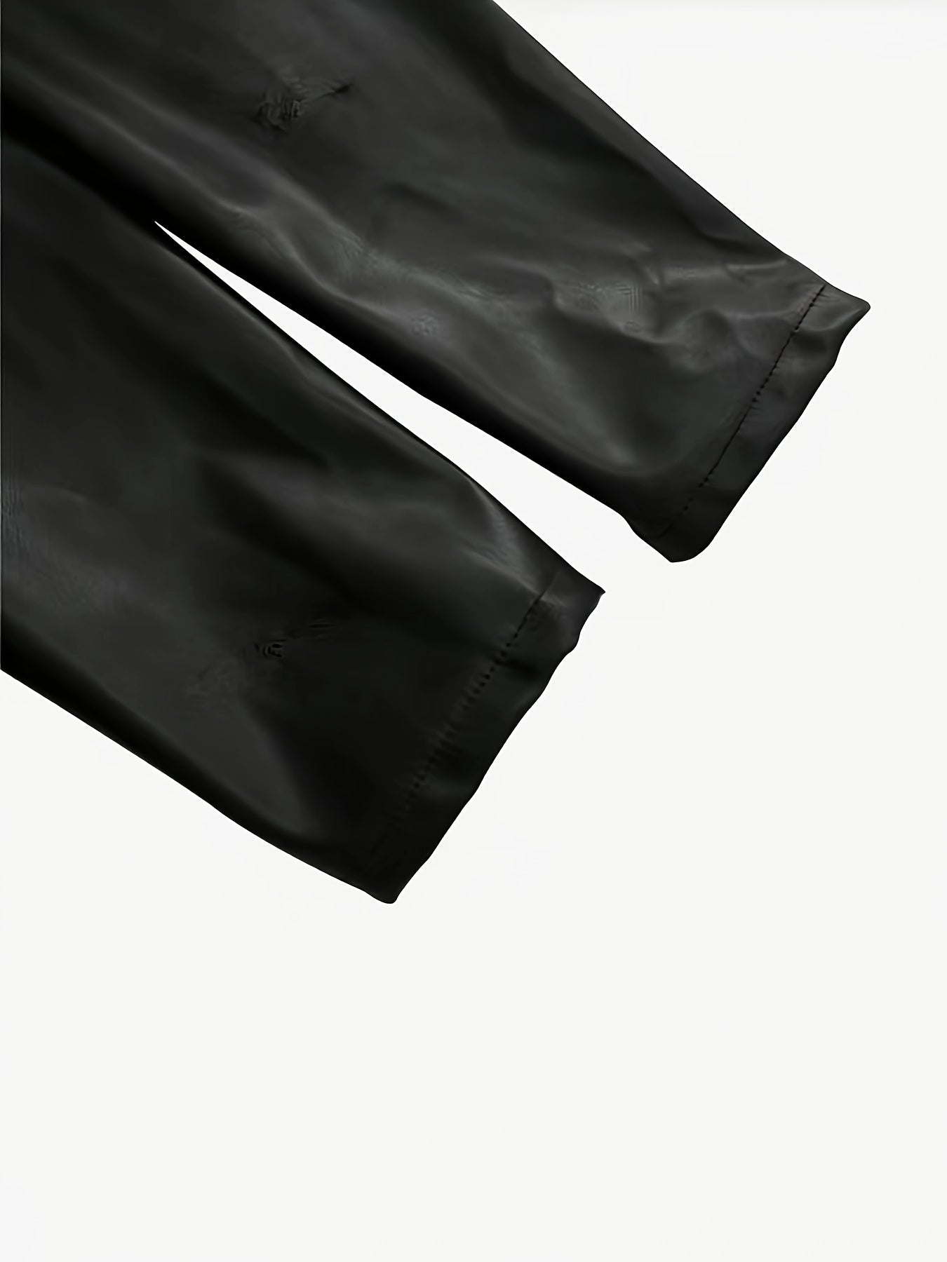 Women’s Genuine Leather Long Trench Coat – Classic Solid Color, Elegant Autumn Wear