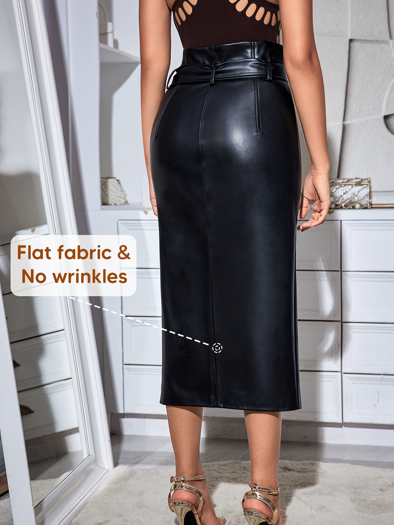 Handmade Genuine Leather Skirt – Women’s Mini/Midi Real Leather Skirt | Soft Premium Leather | Luxury Everyday Wear