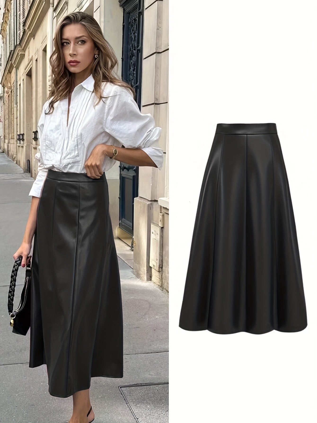 Handmade Genuine Leather Skirt – Women’s Mini/Midi Real Leather Skirt | Soft Premium Leather | Luxury Everyday Wear
