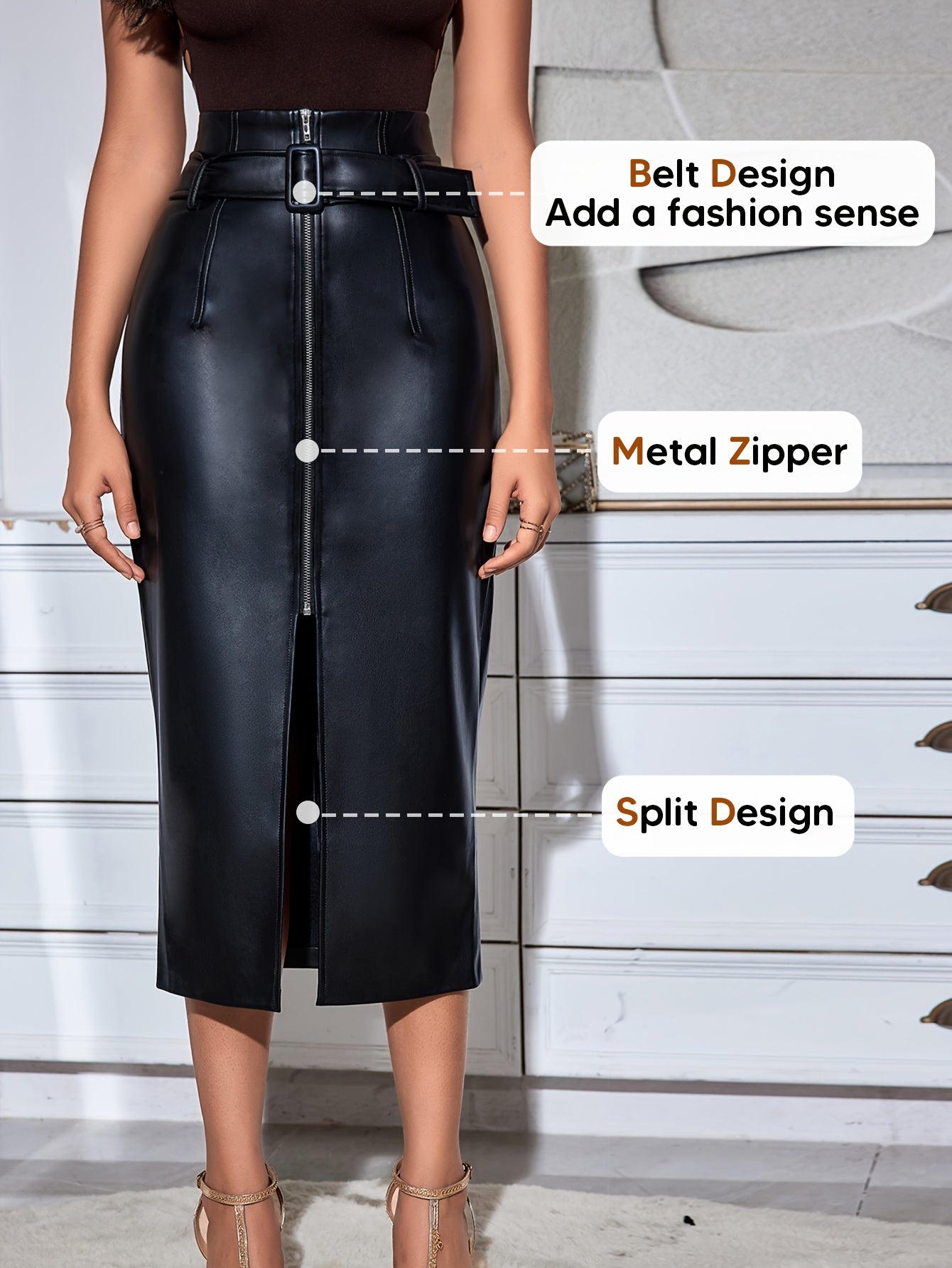 Handmade Genuine Leather Skirt – Women’s Mini/Midi Real Leather Skirt | Soft Premium Leather | Luxury Everyday Wear