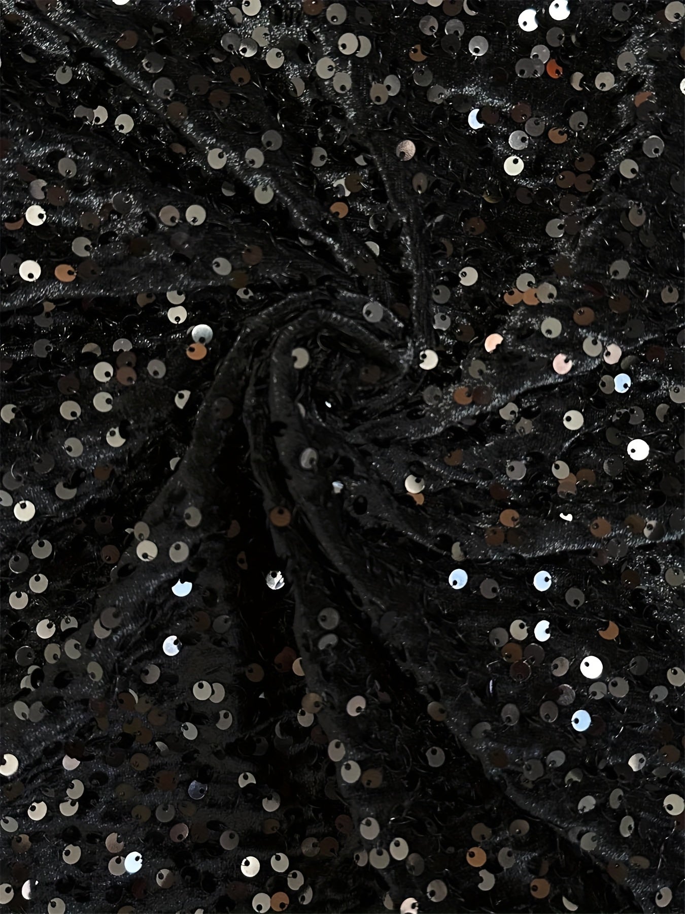 Women's Elegant Sparkling Sequin Mermaid Dress with Slit – Long Sleeve A-Line Party & Formal Evening Gown