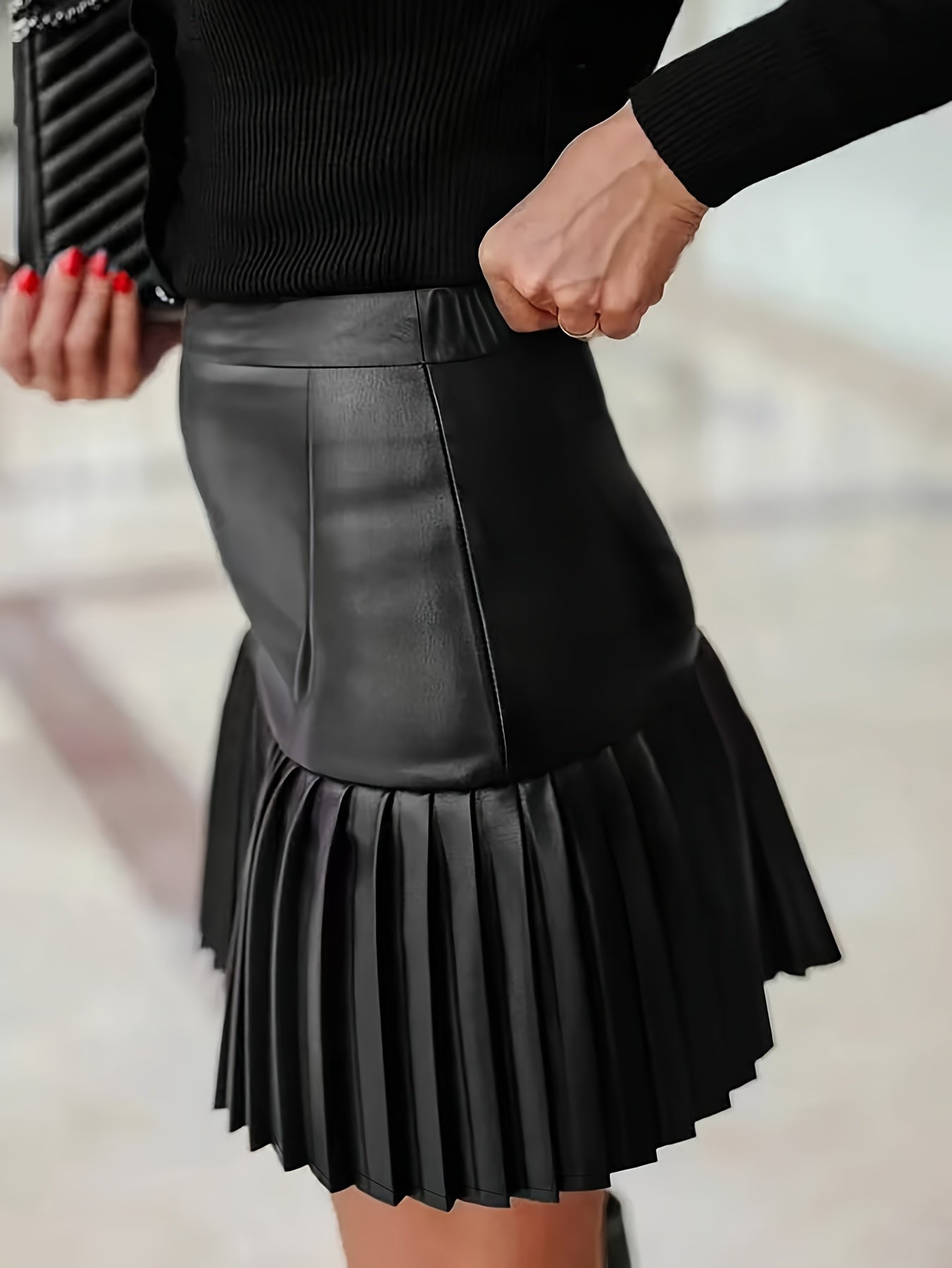 Handmade Genuine Leather Skirt – Women’s Mini/Midi Real Leather Skirt | Soft Premium Leather | Luxury Everyday Wear