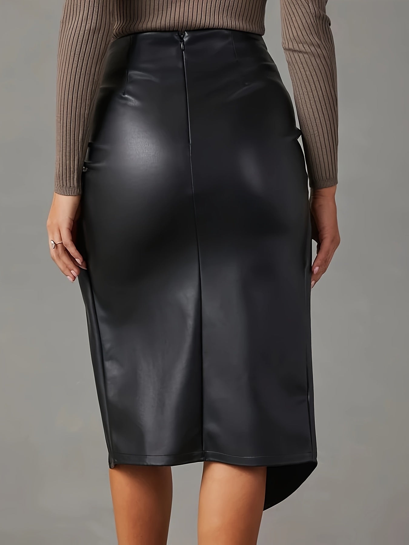 Handmade Genuine Leather Skirt – Women’s Mini/Midi Real Leather Skirt | Soft Premium Leather | Luxury Everyday Wear