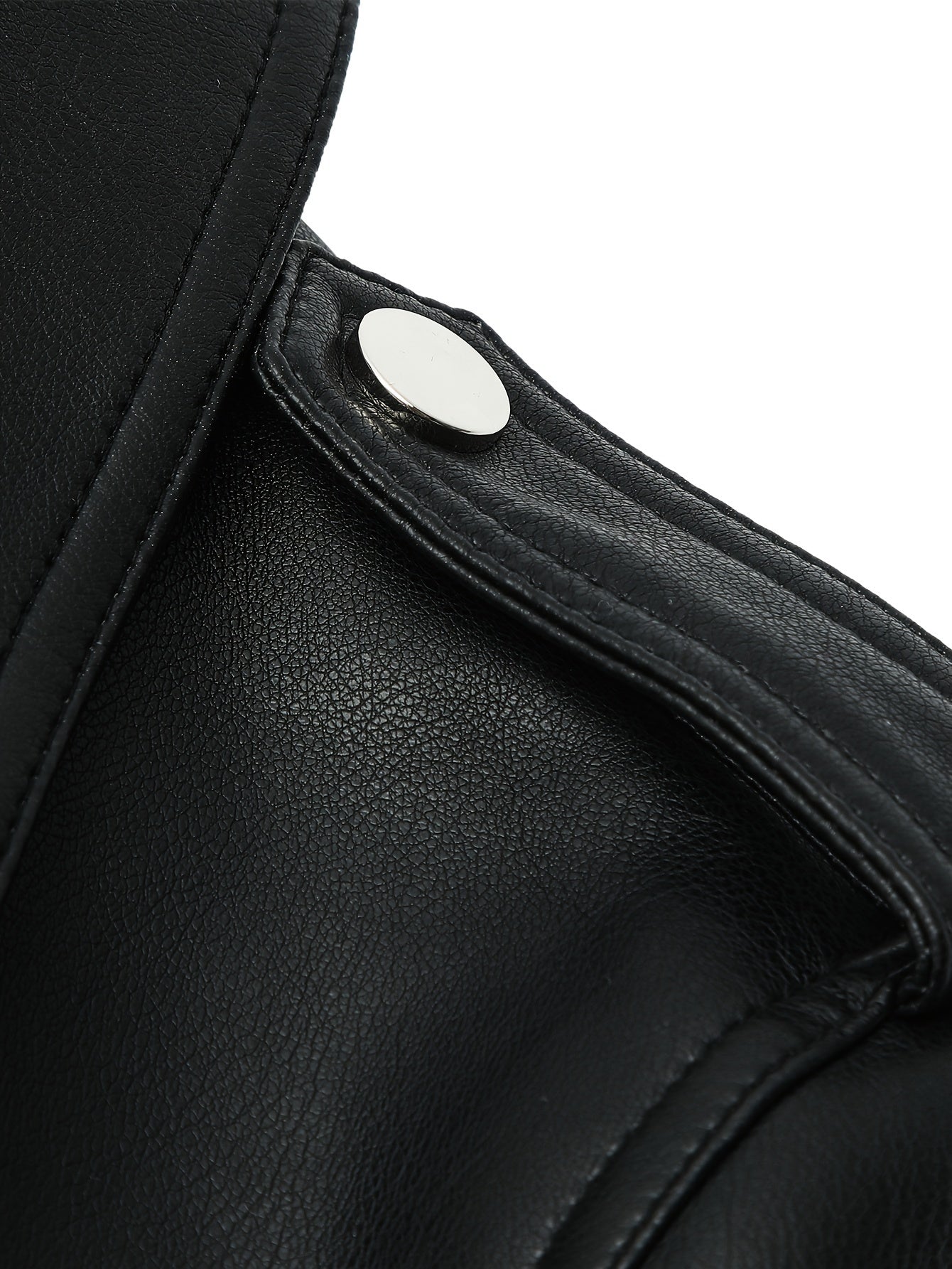 Women’s Genuine Leather Warm Short Jacket – Stylish Black Zip-Up Coat with Fleece Lining, Fall & Winter Casual Wear