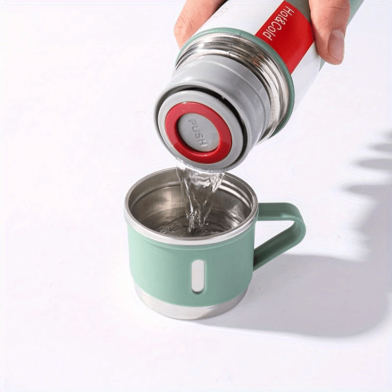 Thermal Stainless Steel Insulated Mug Set – 500ml/16.9oz Cup with Lid | Hot & Cold Flask for Travel, Camping & Daily Use – Sweat-Free, Durable, Portable – Multiple Colors