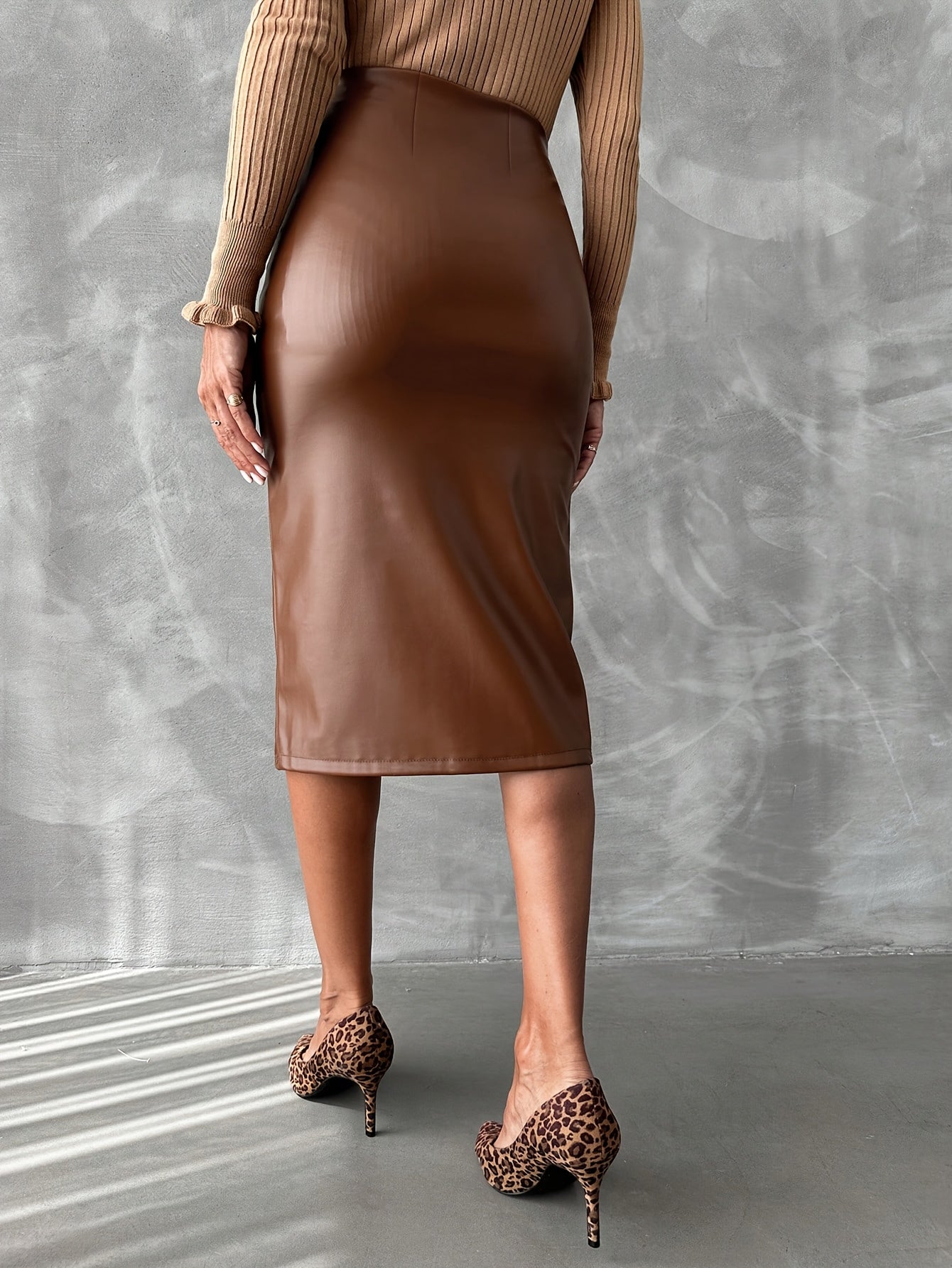 Handmade Genuine Leather Skirt – Women’s Mini/Midi Real Leather Skirt | Soft Premium Leather | Luxury Everyday Wear