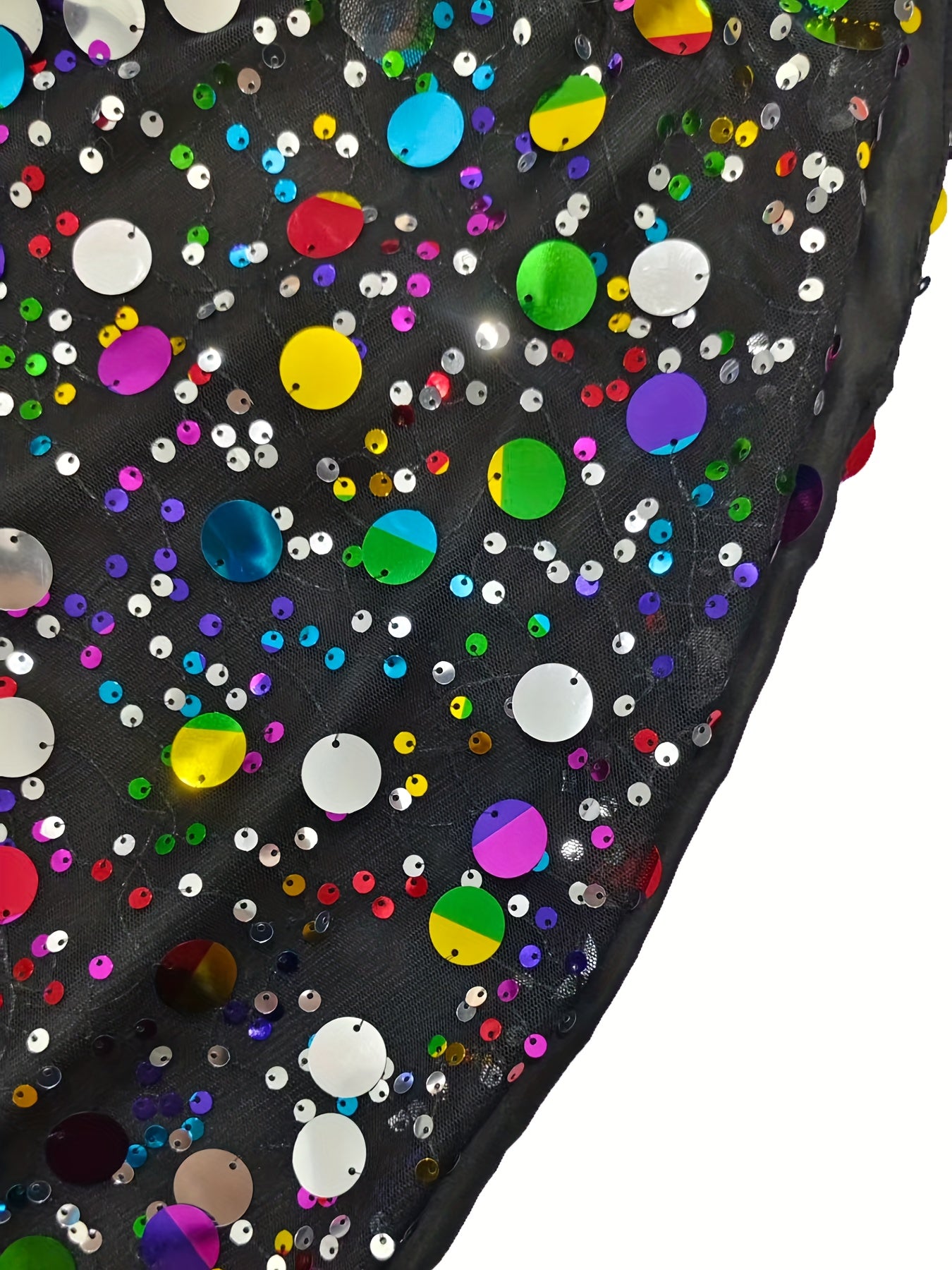 Women’s Elegant Sequin Mini Dress – Sparkling A-Line Party Dress with Low Neckline & Short Sleeves, Perfect for Christmas, New Year & Wedding Guests